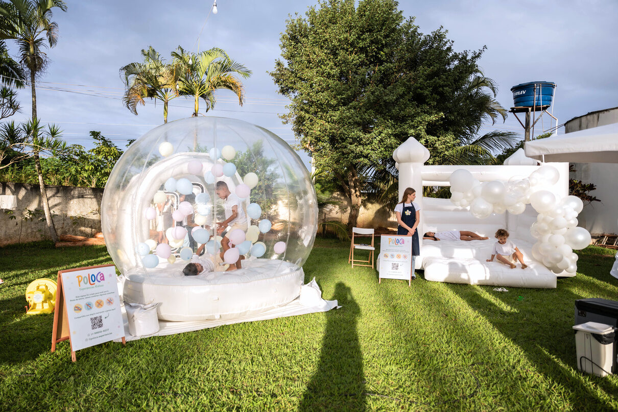 Bubble house ar livre